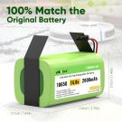 14.8v/14.4v 2600mAh Li-ion Replacement Battery Compatible with Eufy