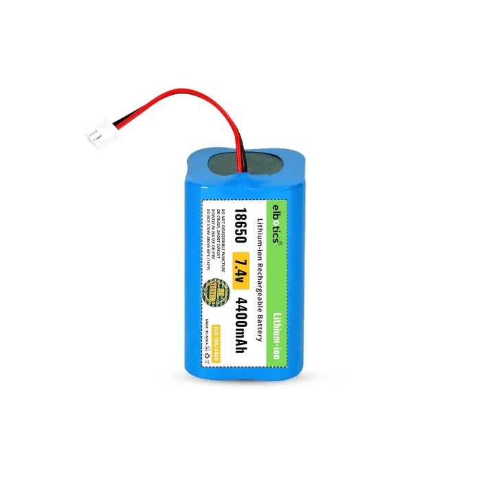 7.4V 5200mAh Rechargeable Li-ion Battery with JST PH2.54/2P Plug-in for Electronics, Toys, Lighting, Equipment, Power Bank, Bluetooth Speaker, IoT, & Industrial Applications