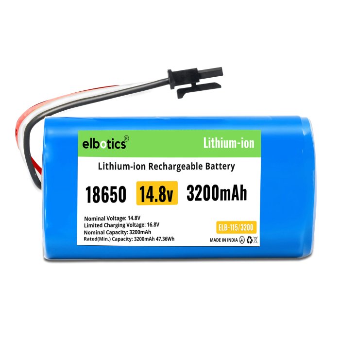 14.8V 3200mAh Li-ion Replacement Battery Pack for Qihoo 360 S5, 360 S7, 360 S7 Pro,360 T9,360 X9, 360 T90 Robot Vacuum